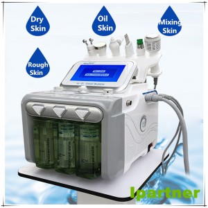 Ipartner Hydrogen oxygen small bubble hydrofacial 6 in 1 multifunction skin cleaner