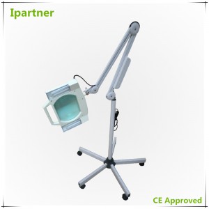 Ipartner Hot selling Cosmetic magnifying lamp for skin testing with cool light Square glass